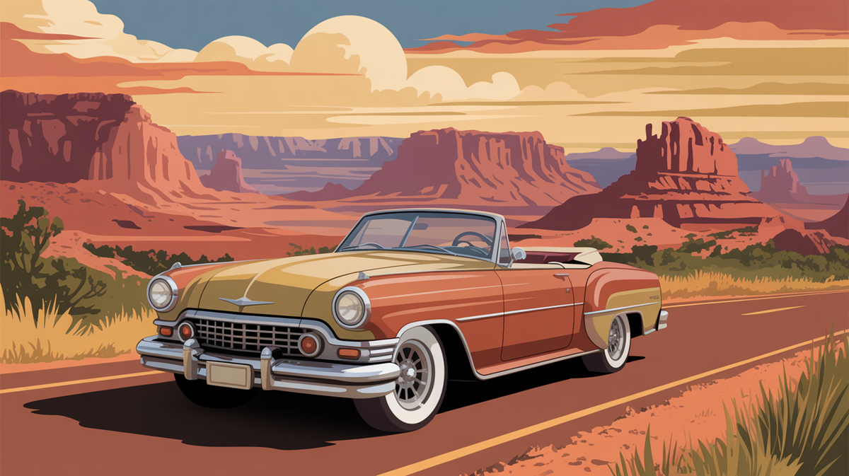 Illustration vintage etats unis