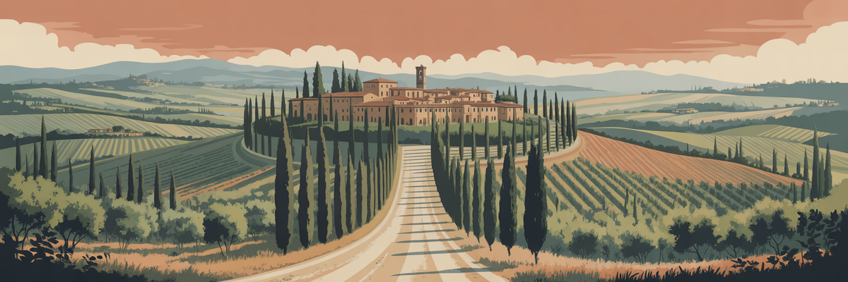 Illustration vintage italie