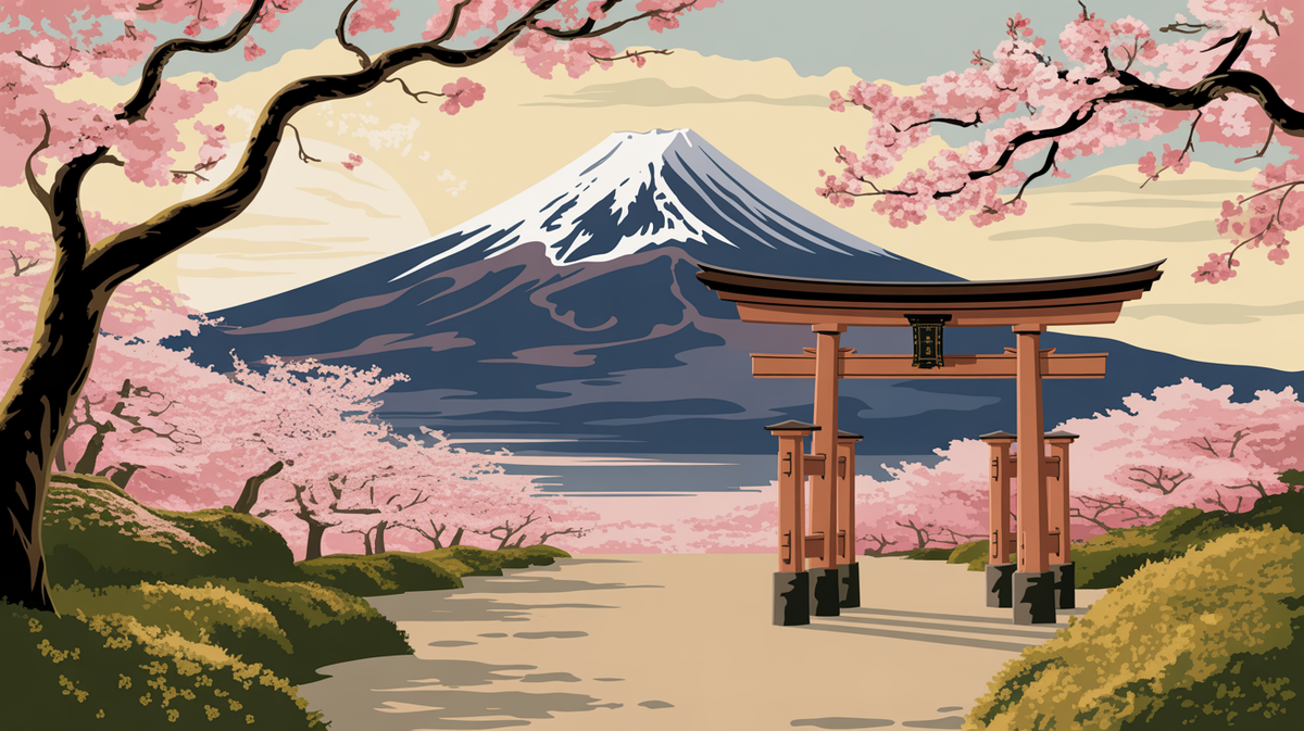 Illustration vintage japon
