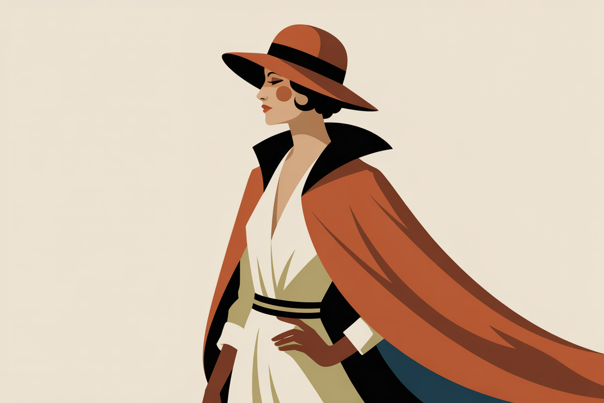 Illustration mode vintage