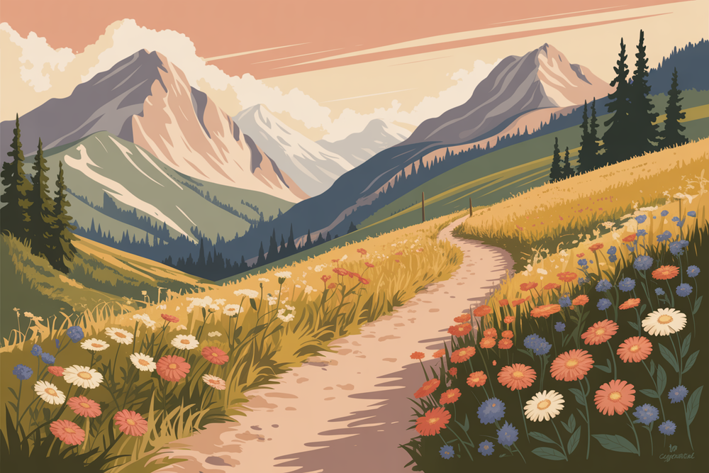 Illustration montagne