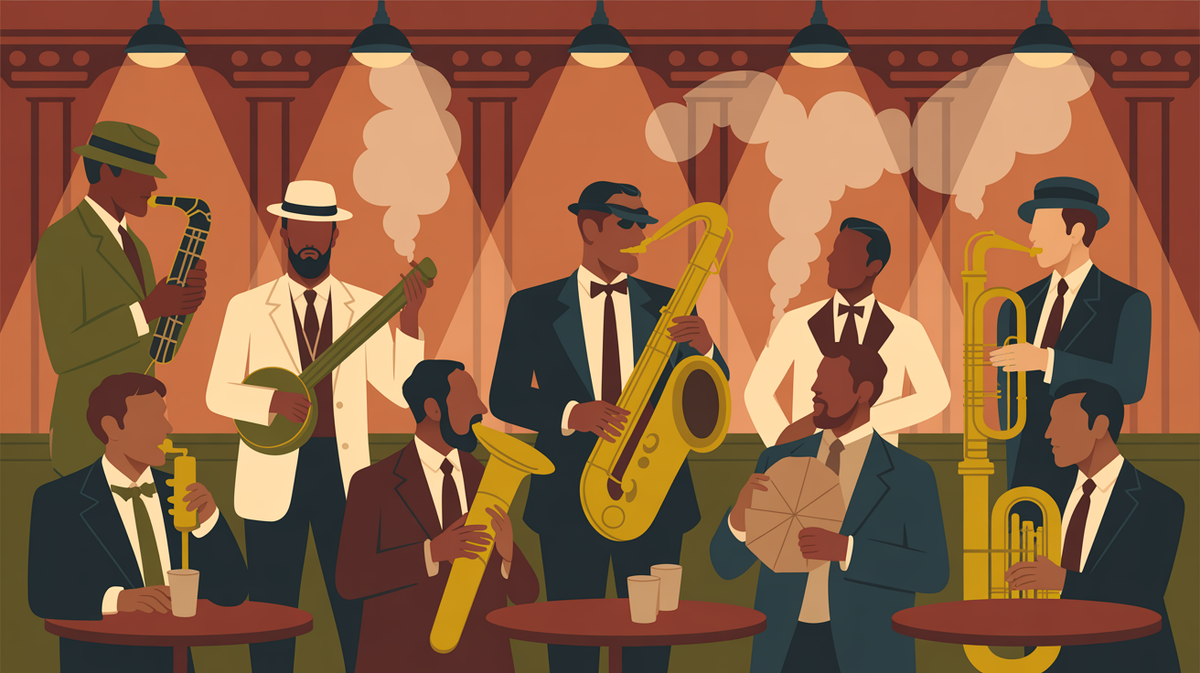 Illustration vintage musique