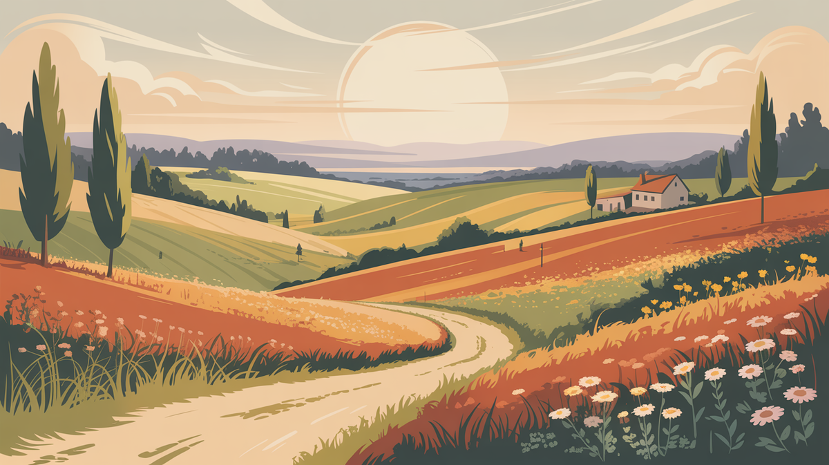 Illustration vintage nature