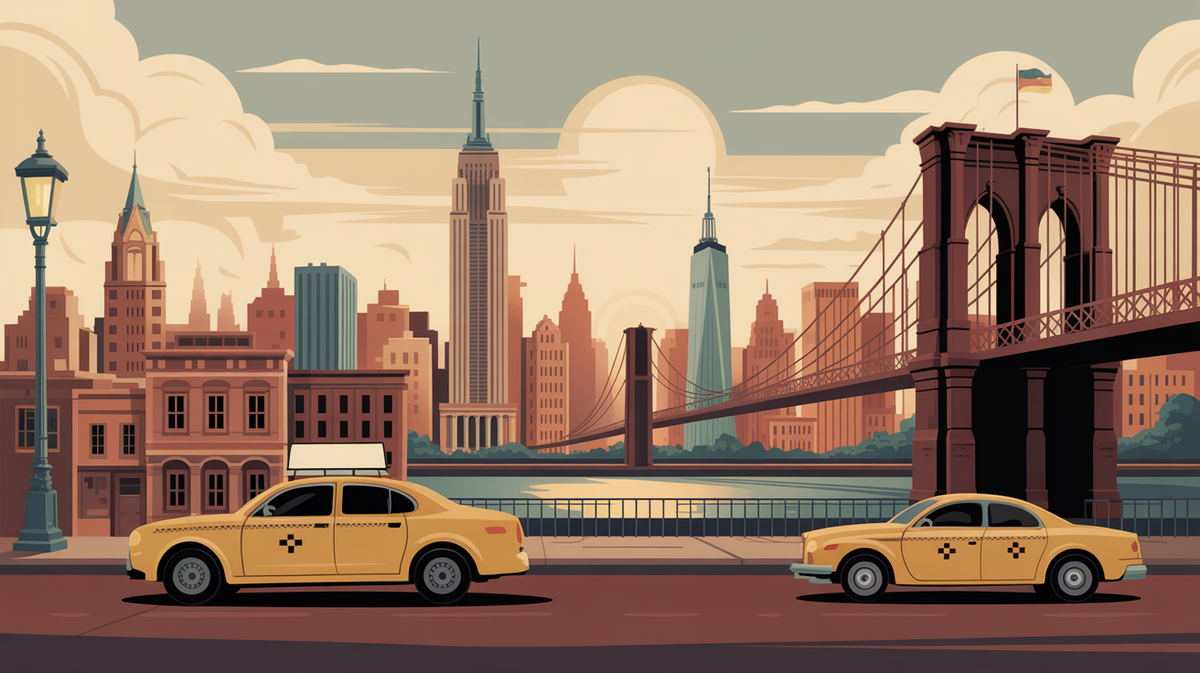 Illustration vintage new york