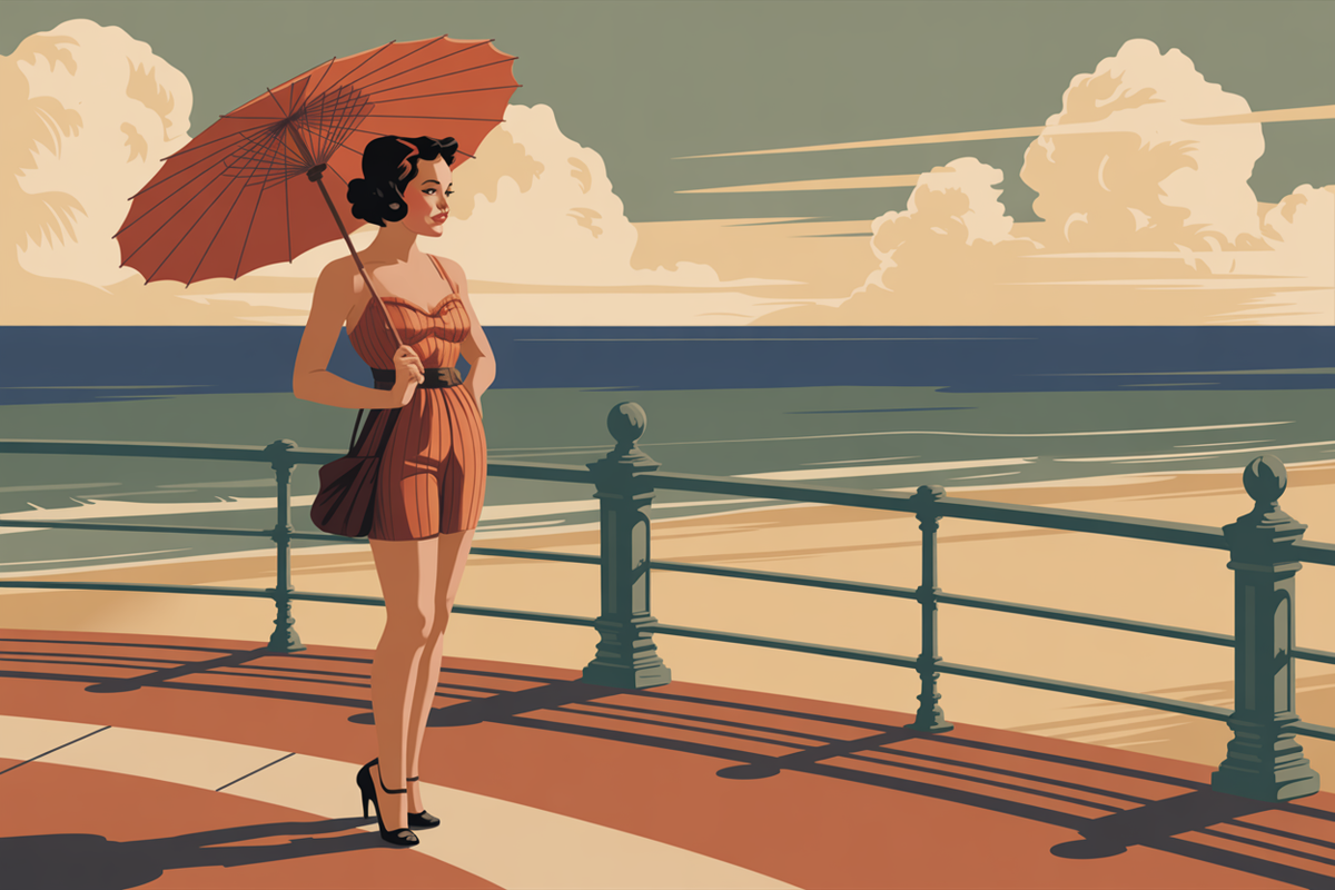 Illustration pin up vintage