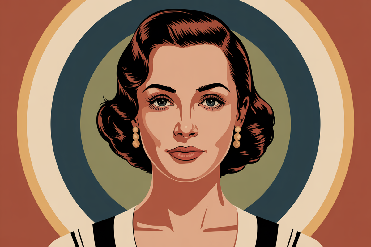 Illustration pin up vintage