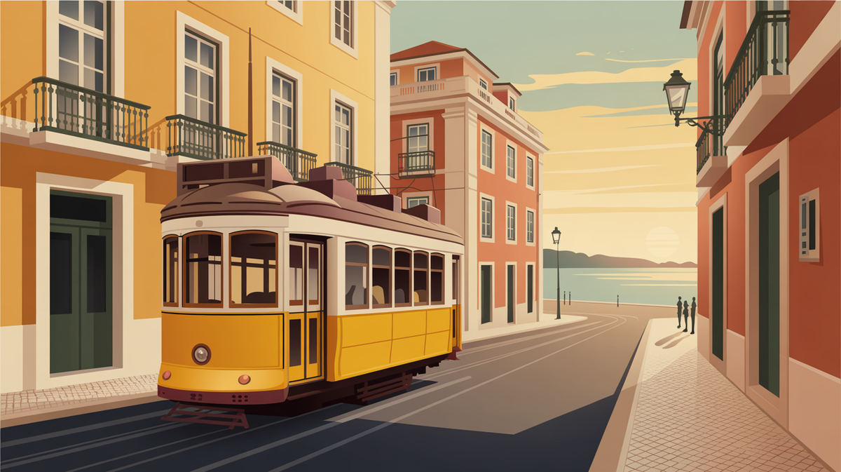 Illustration vintage portugal