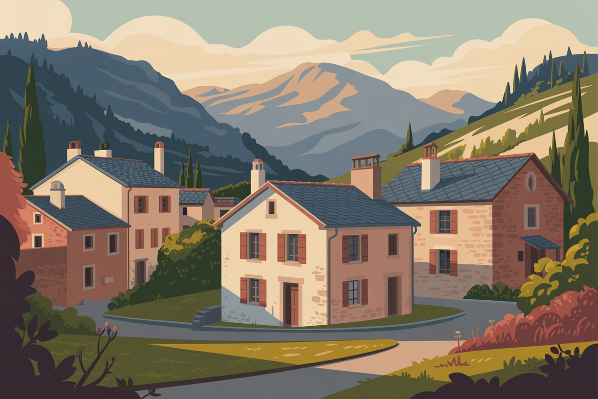 Illustration pyrenees