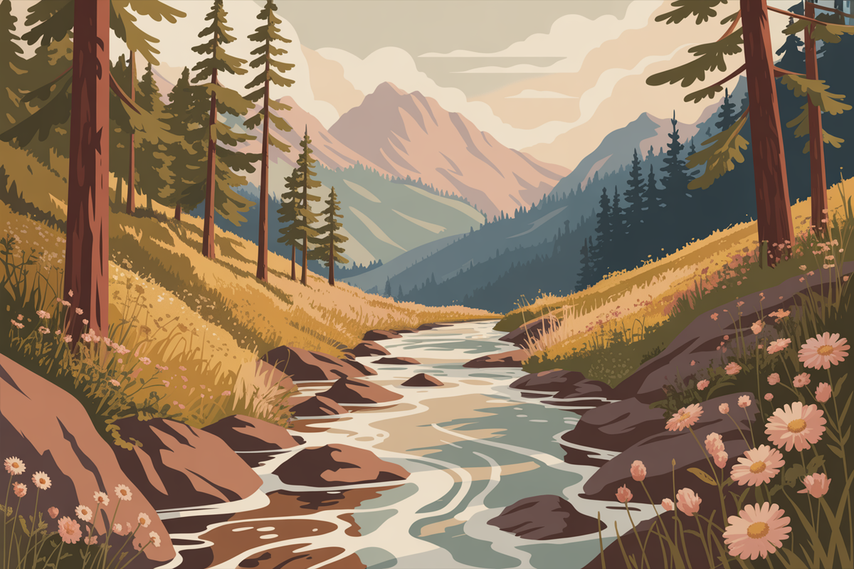 Illustration pyrenees