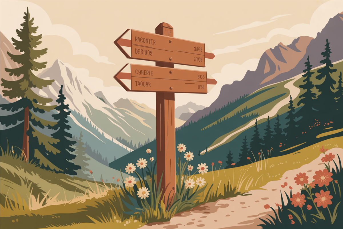Illustration randonnee