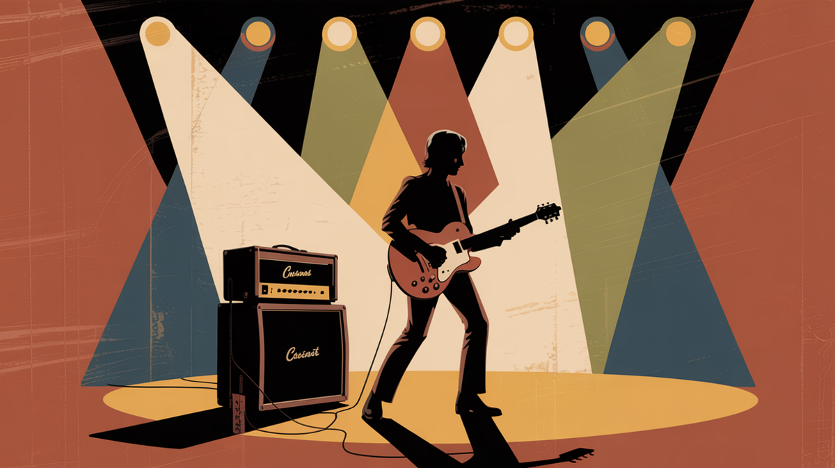 Illustration vintage rock