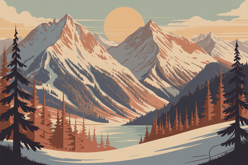 Illustration ski