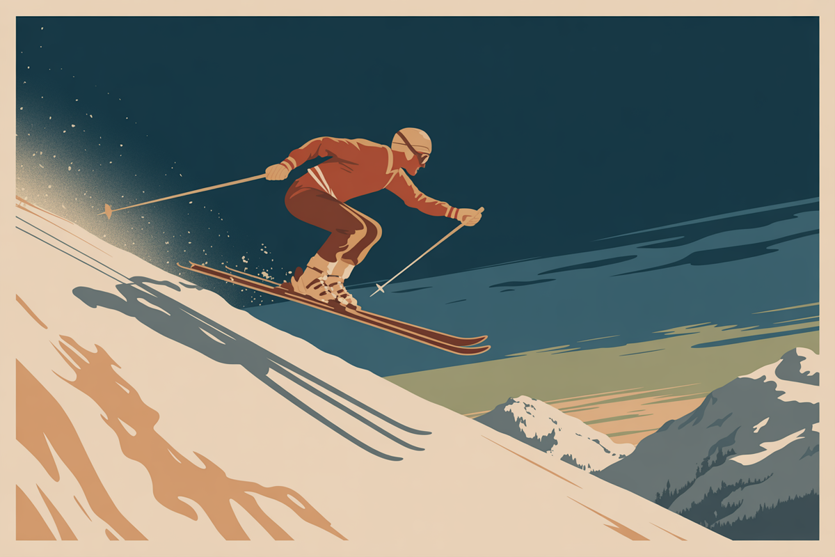 Illustration ski