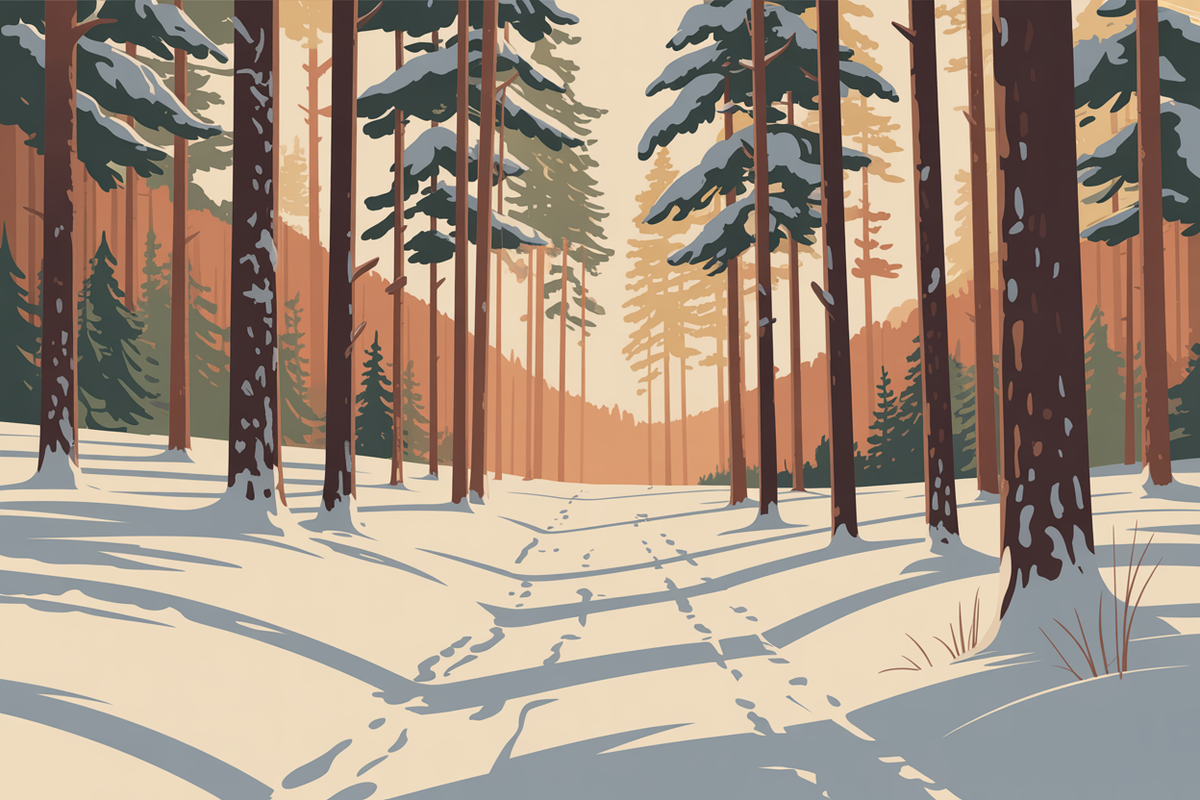 Illustration ski