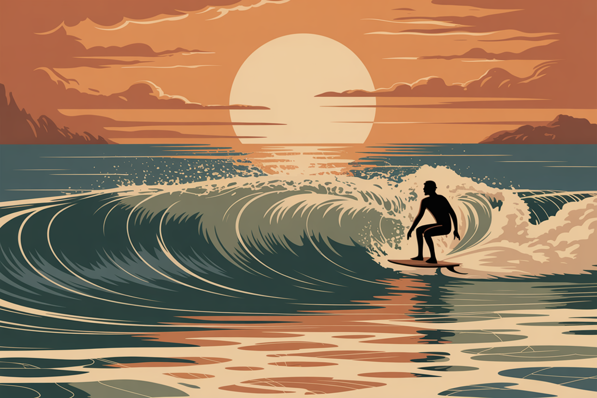 Illustration surf