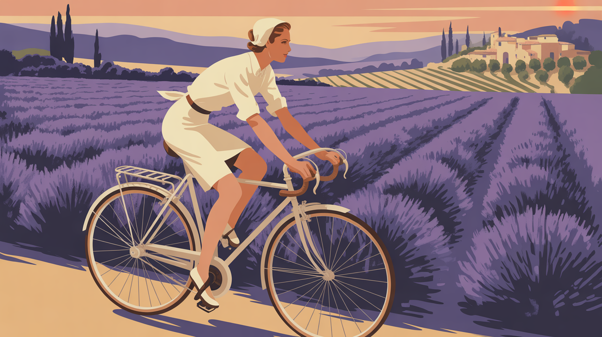 Illustration vintage velo