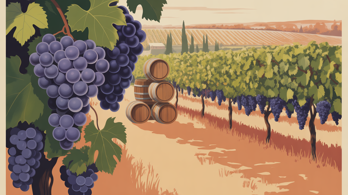 Illustration vintage vin