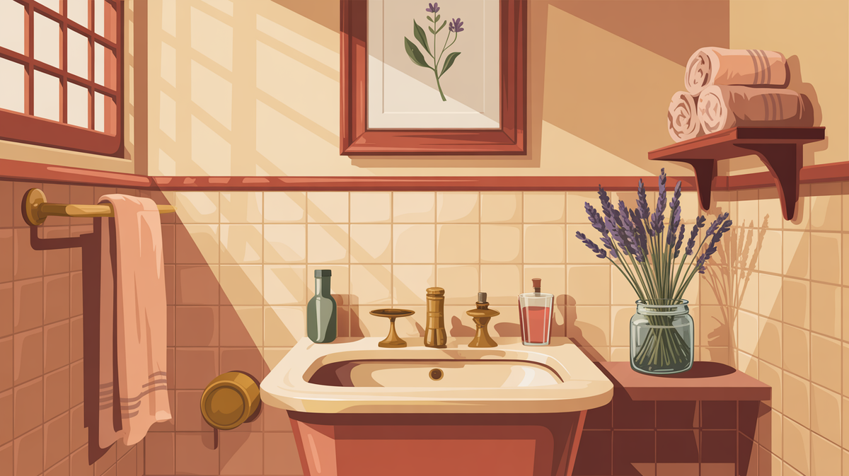 Illustration vintage wc