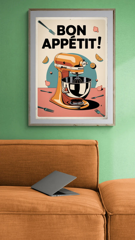 affiche cuisine retro