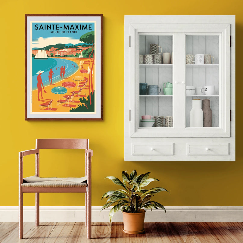 Affiche vintage Sainte-Maxime