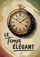 Affiche montre de poche Le Temps Élégant vintage