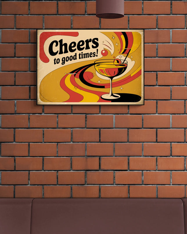 affiche vintage bar