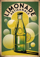 Affiche limonade artisanale rétro Art Déco