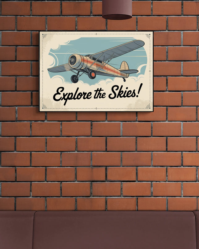 affiche vintage souvenir de vol