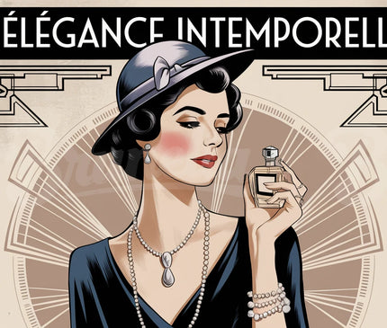 Affiche vintage accessoires de mode anciens