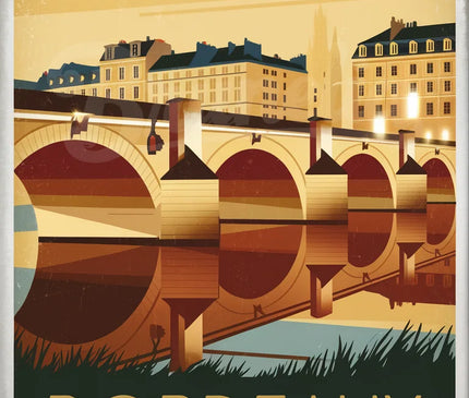 affiche vintage bordeaux