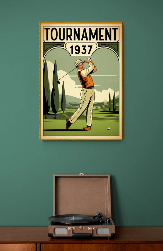 affiche ancienne sport