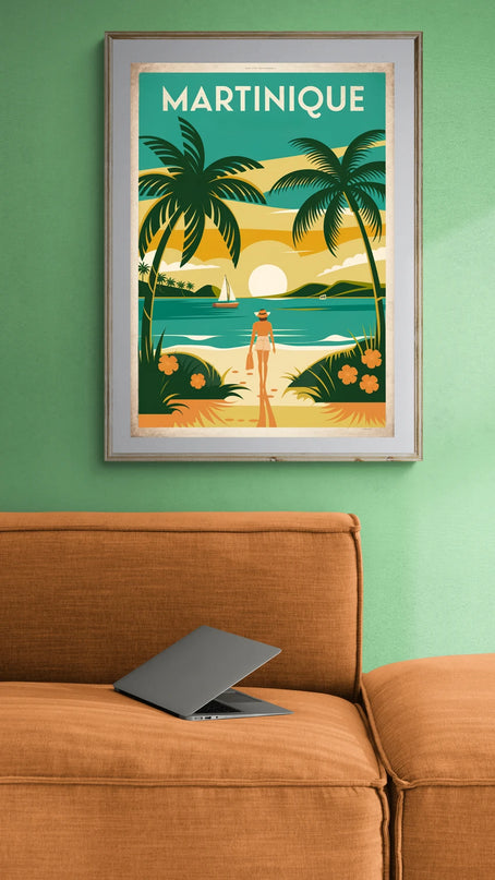 affiche martinique vintage