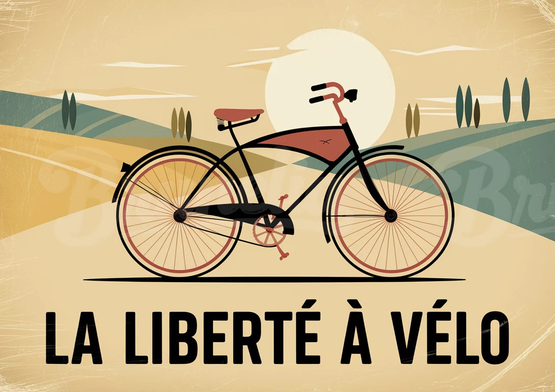 affiche vélo vintage