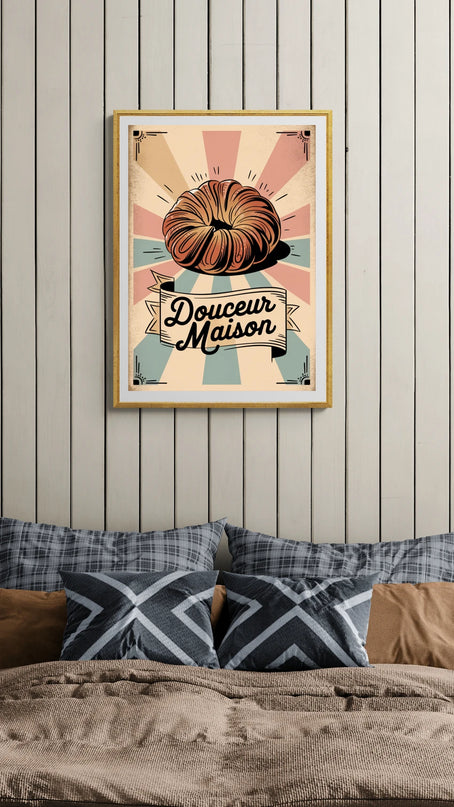 Affiche étal pâtisserie vintage