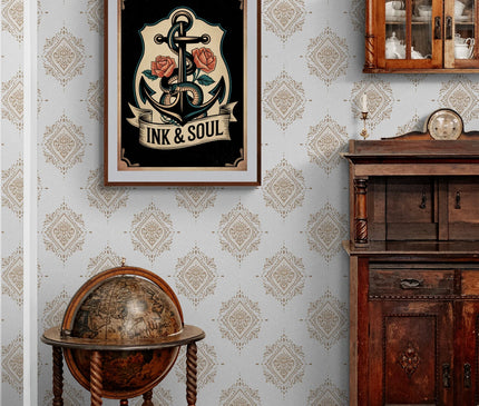 affiche tatouage vintage