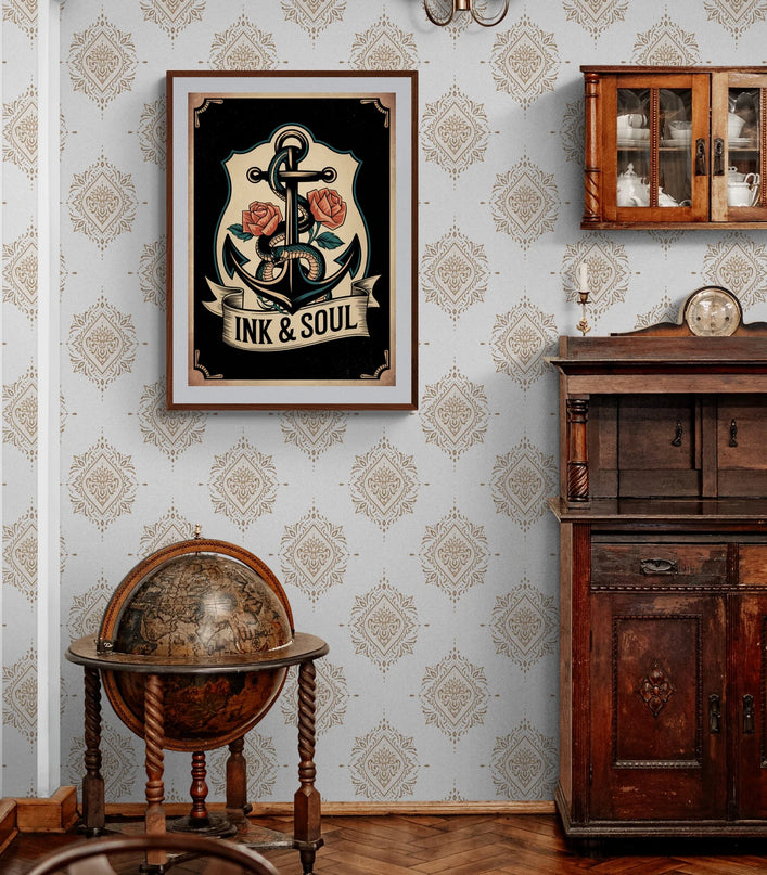 affiche tatouage vintage