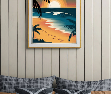 Affiche vintage océan copie