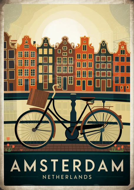 affiche vintage amsterdam 2