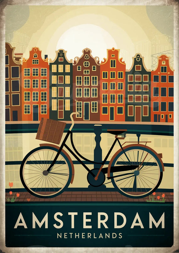 affiche vintage amsterdam 2