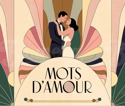 affiche amour vintage déco