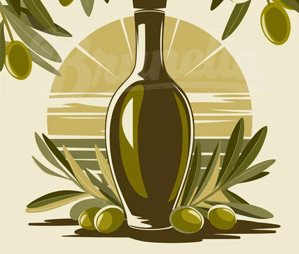 affiche vintage huile d’olive et vinaigre 1