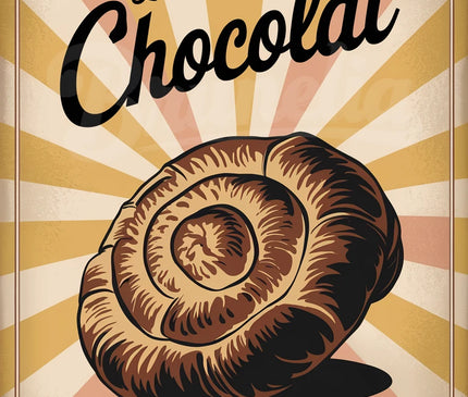 affiche vintage pâtisserie traditionnelle