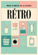 Affiche Mode d'Emploi Retro Lessive et Ménage Années 50