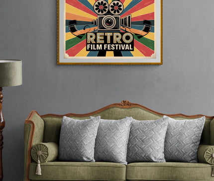 Affiche festival rétro