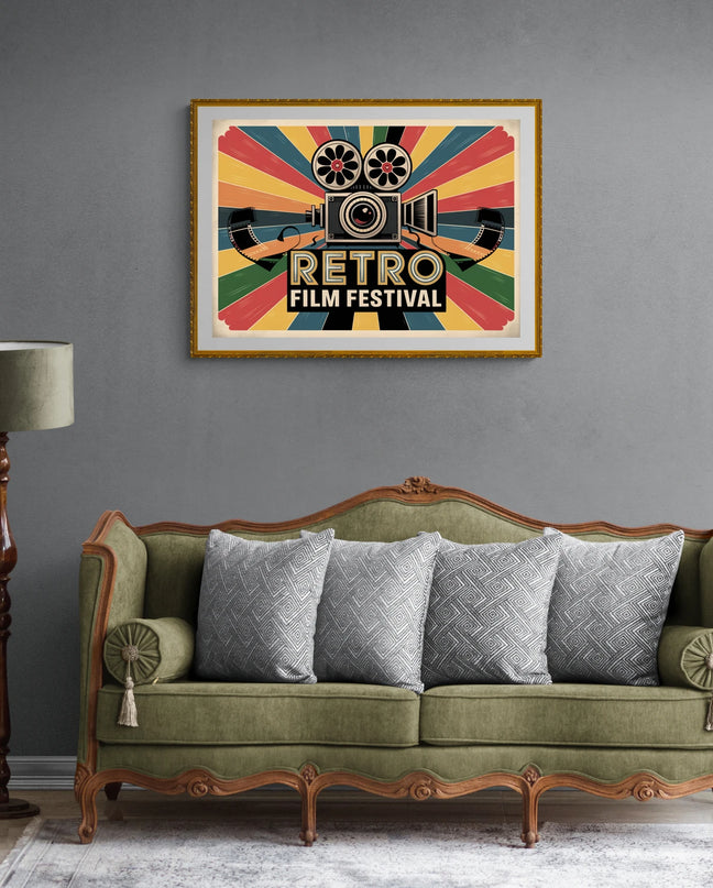 Affiche festival rétro