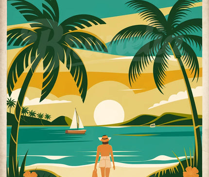 affiche martinique vintage