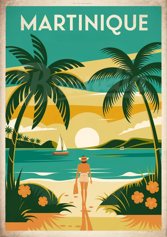 affiche martinique vintage