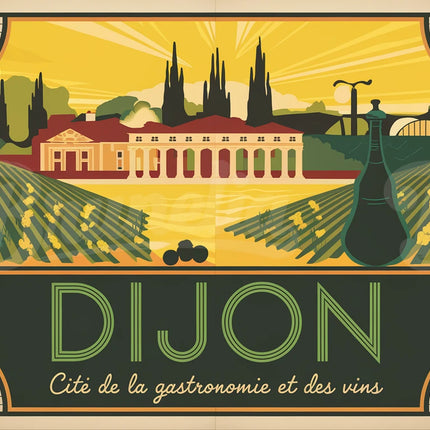 affiche vintage dijon