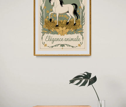 affiche vintage animaux