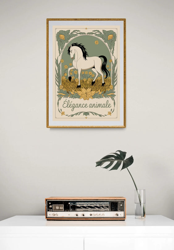 affiche vintage animaux